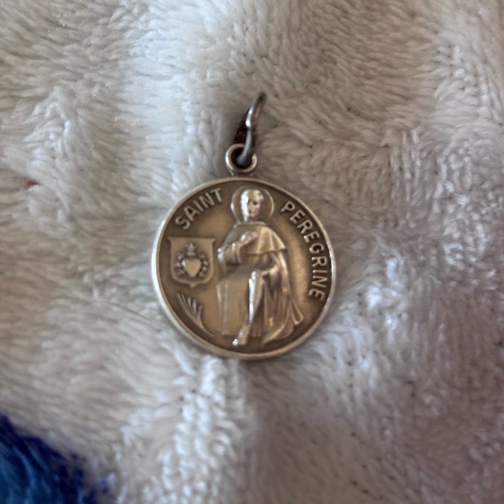 St. Peregrine Sterling Silver Pendant